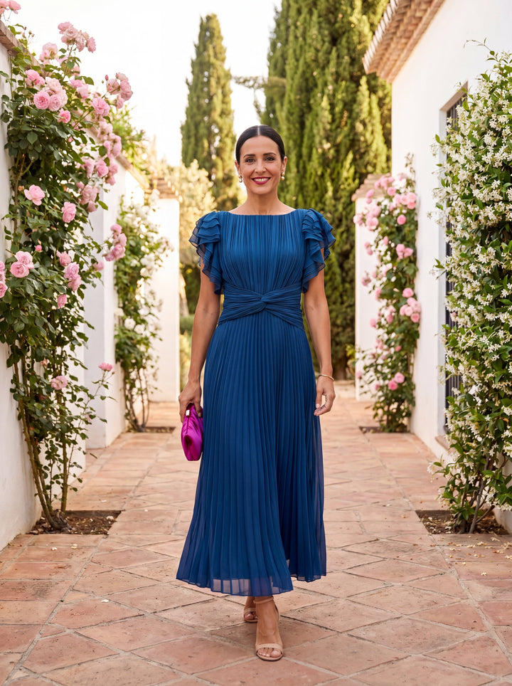 Seraphina | Elegantes Maxikleid mit Drapierter Taille