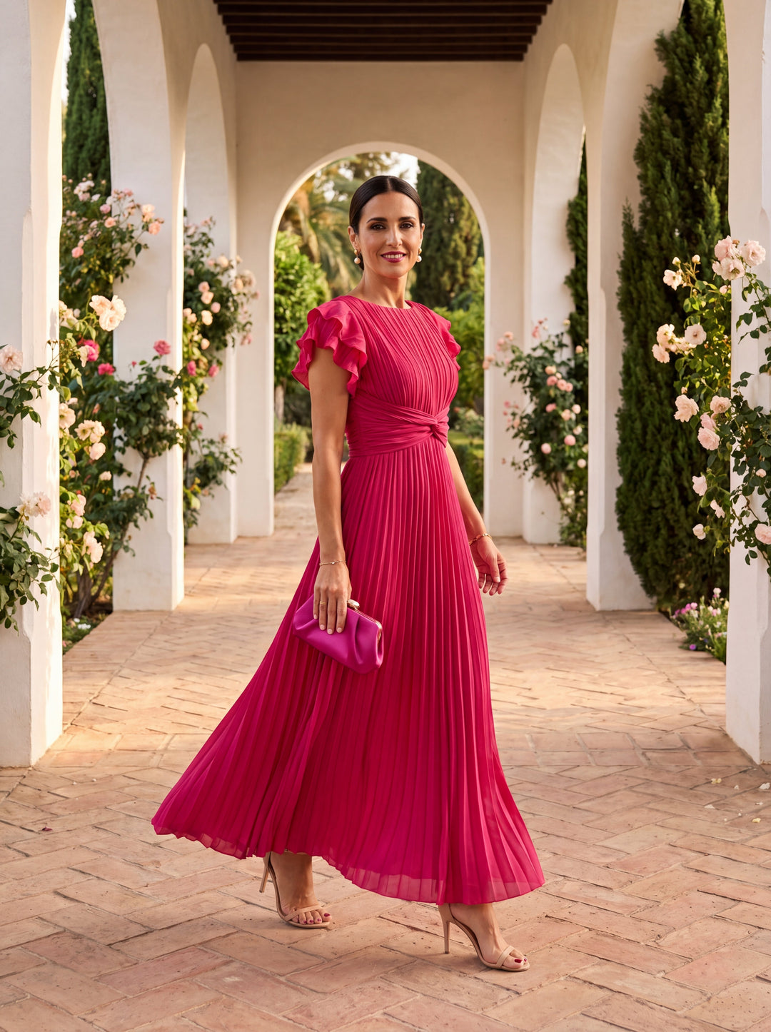 Seraphina | Elegantes Maxikleid mit Drapierter Taille