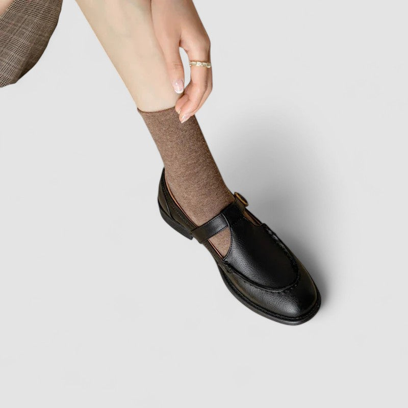 Zhelynne | Square-Toe Mary Jane Shoes with Orthopedic Support