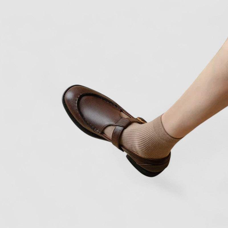 Zhelynne | Square-Toe Mary Jane Shoes with Orthopedic Support