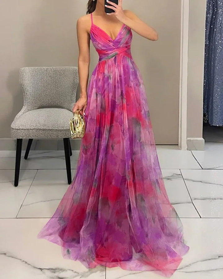 Giselle | Bezauberndes Maxikleid mit Blumenmuster