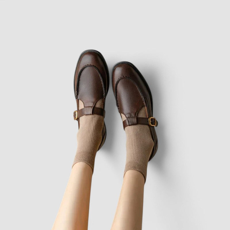 Zhelynne | Square-Toe Mary Jane Shoes with Orthopedic Support