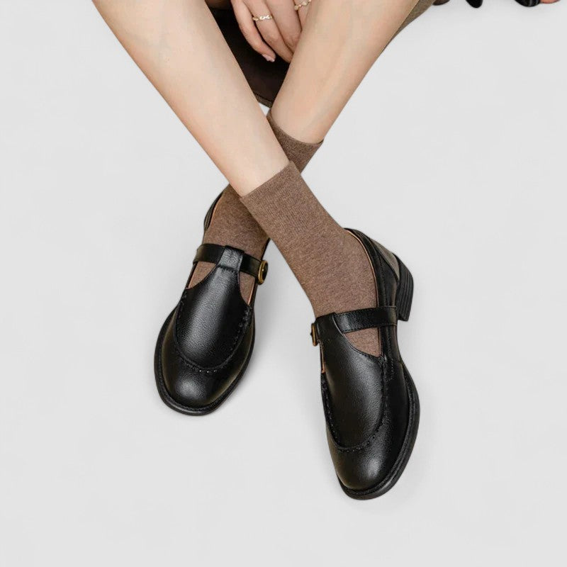 Zhelynne | Square-Toe Mary Jane Shoes with Orthopedic Support