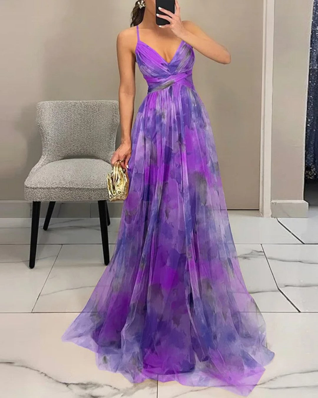 Giselle | Bezauberndes Maxikleid mit Blumenmuster