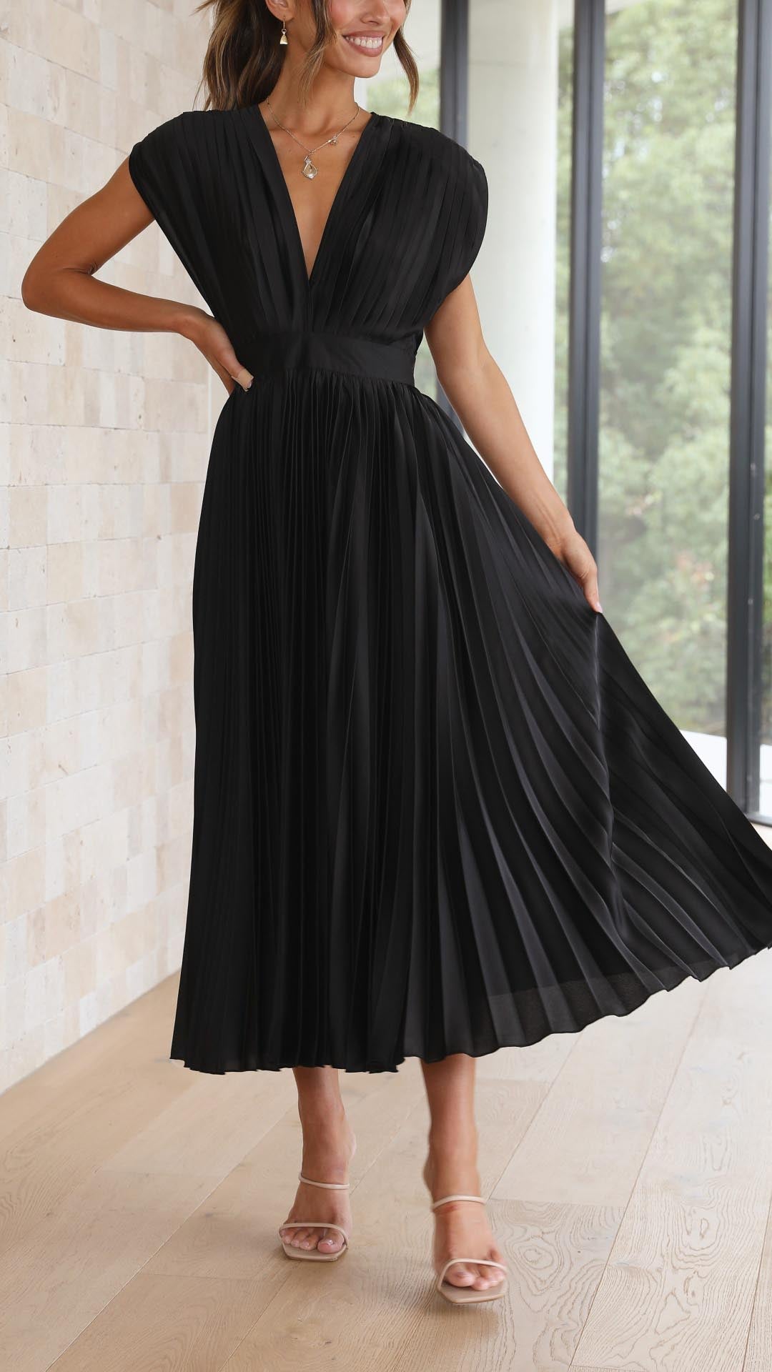 The Spark | Pleated Elegant Dress