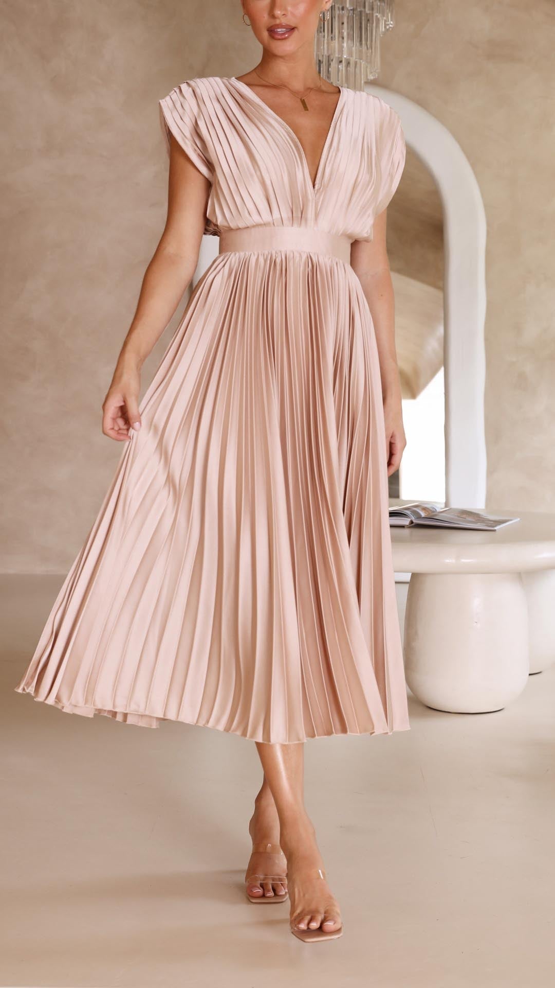The Spark | Pleated Elegant Dress
