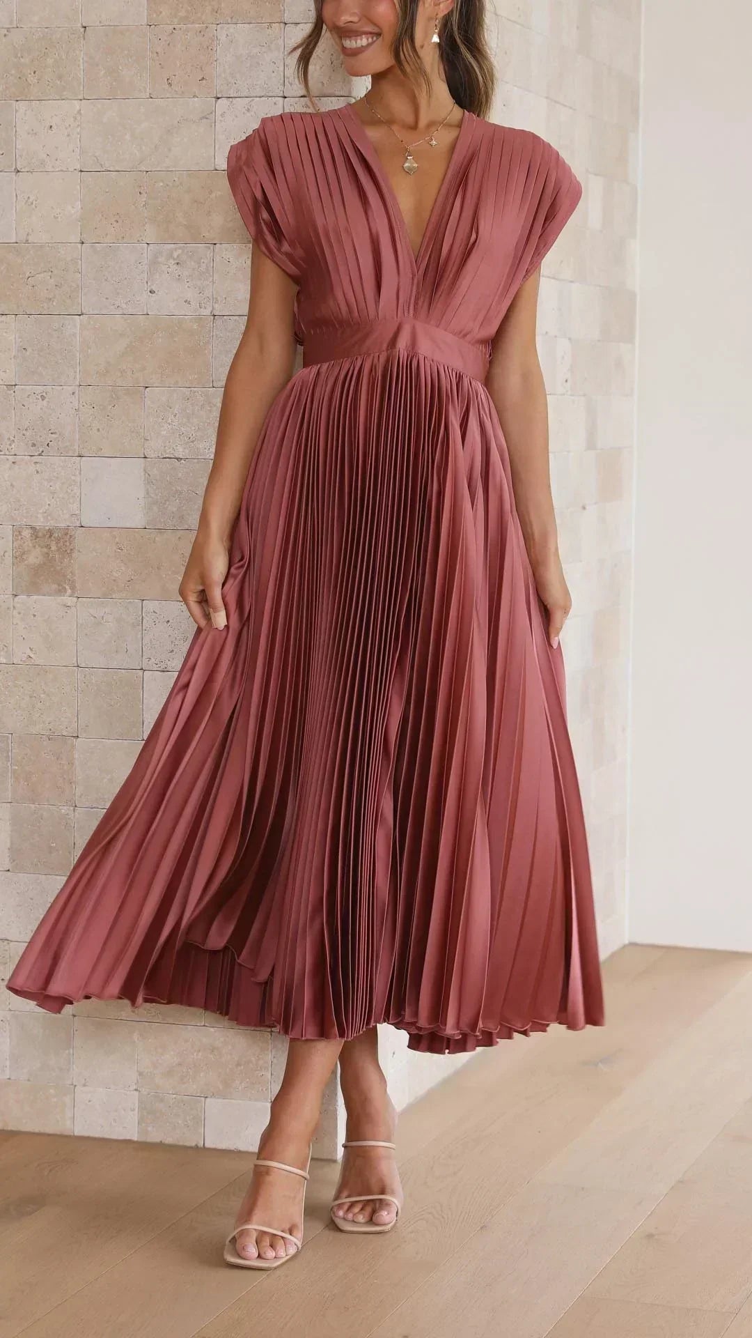 The Spark | Pleated Elegant Dress