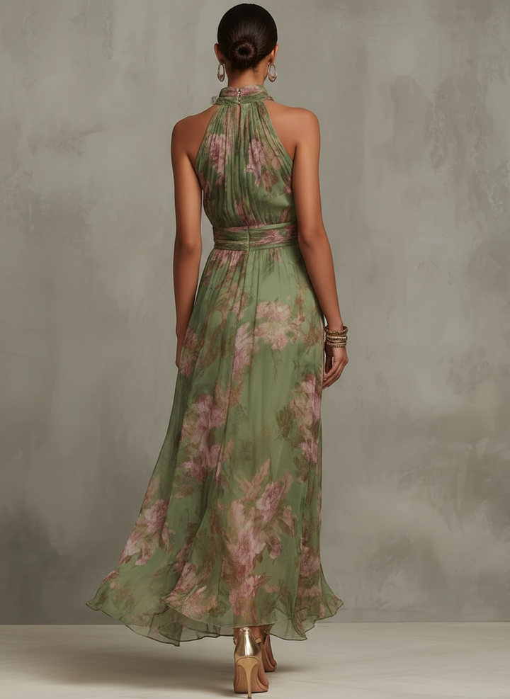 Livia | Elegantes Maxikleid mit Blumenmuster