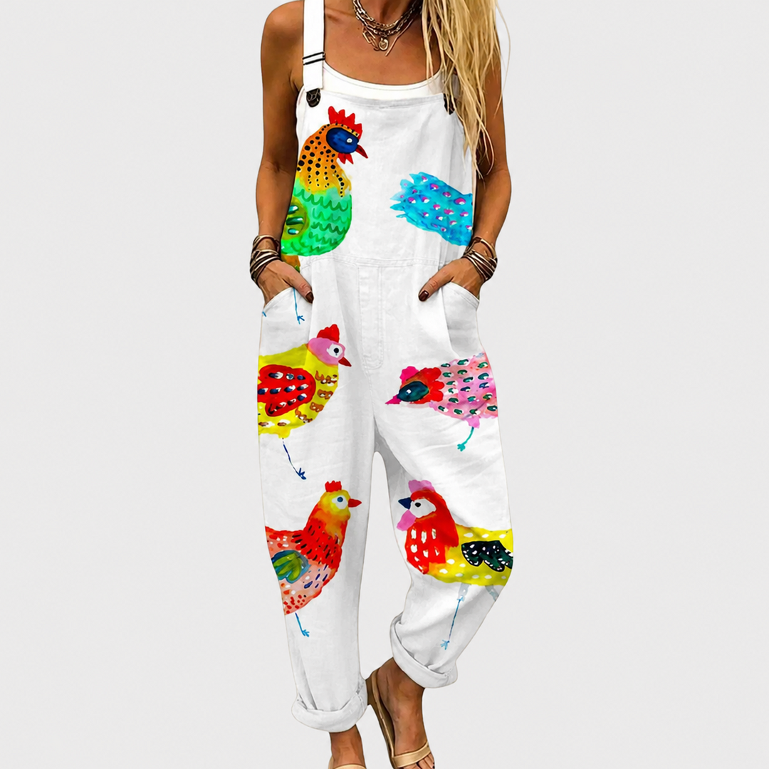 Bequeme Bedruckte Latzhose