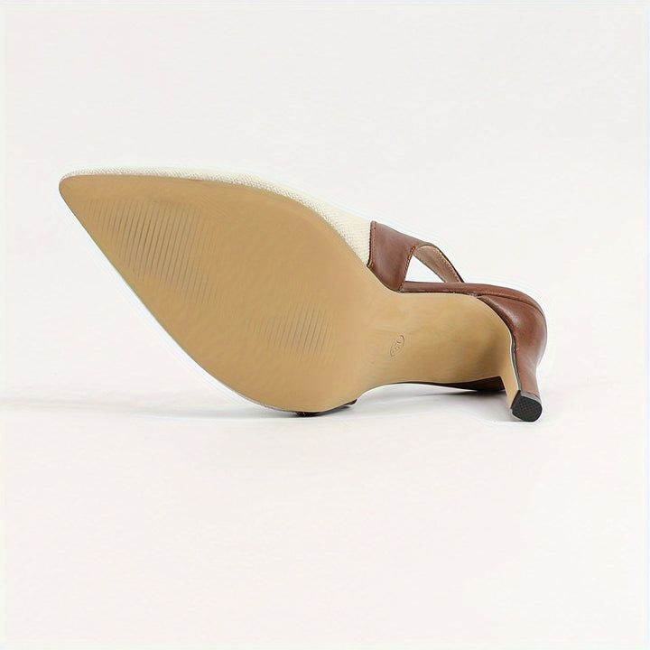 Gemini | Contrast Slingback Heels