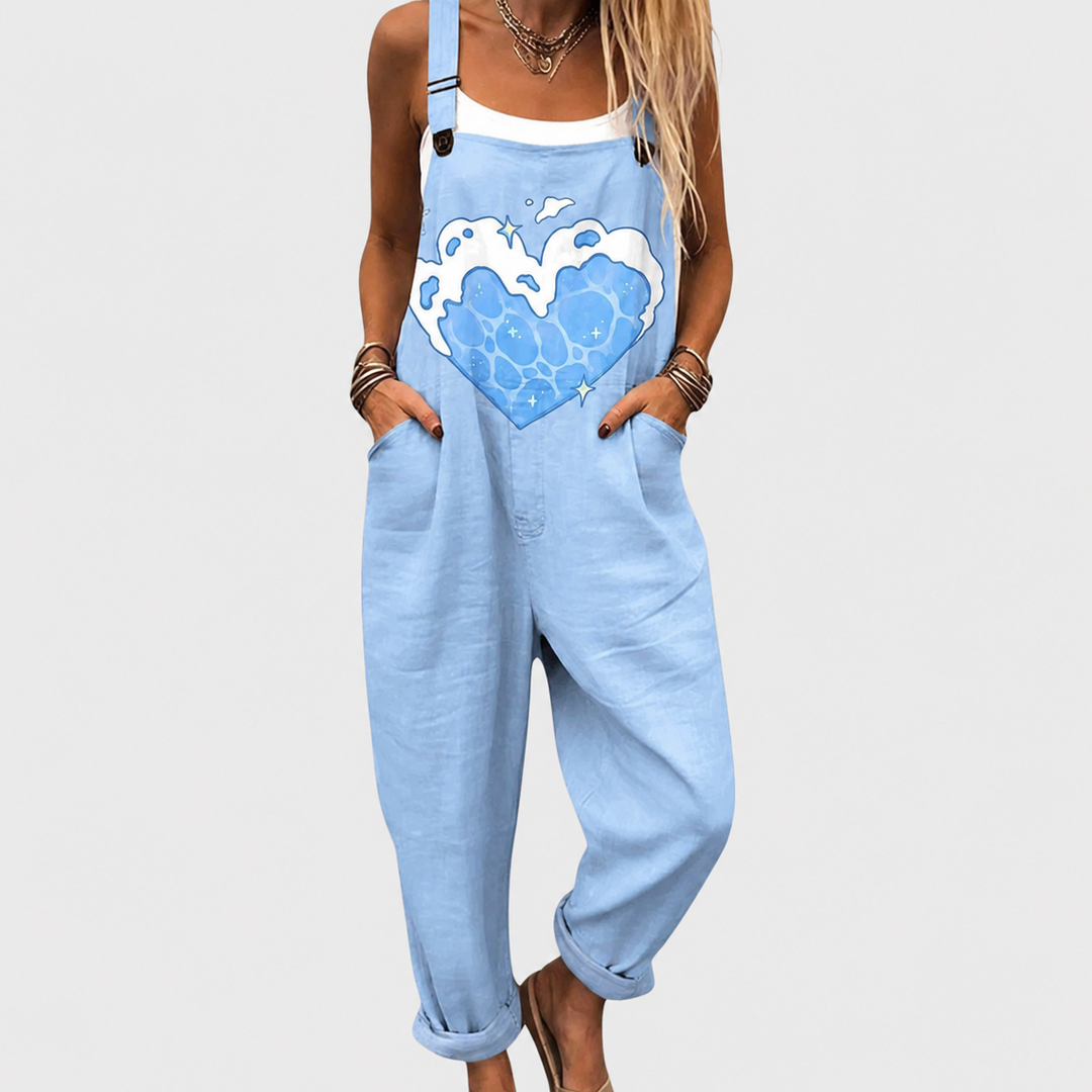 Bequeme Bedruckte Latzhose