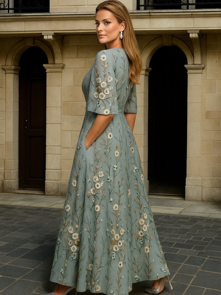 The Spark | Long Dress Botanical Elegance