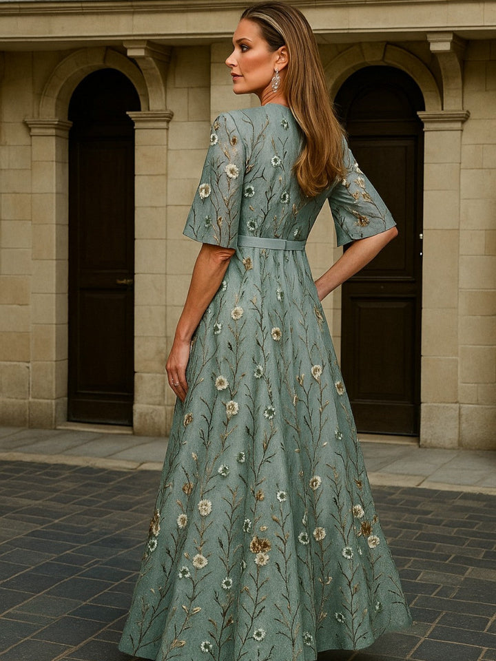 The Spark | Long Dress Botanical Elegance