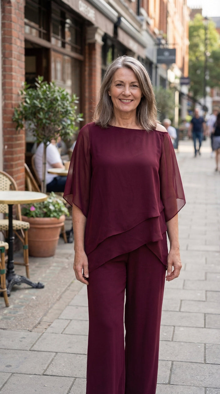 Valerie - Luxurious Soft Drape Two-Piece Set – Effortless Elegance and All-Day Comfort