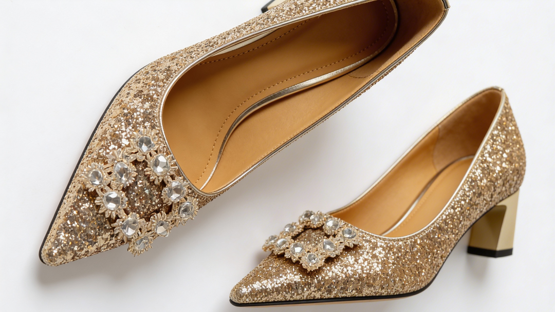 Magdalena | Orthopedic Glitter Heels