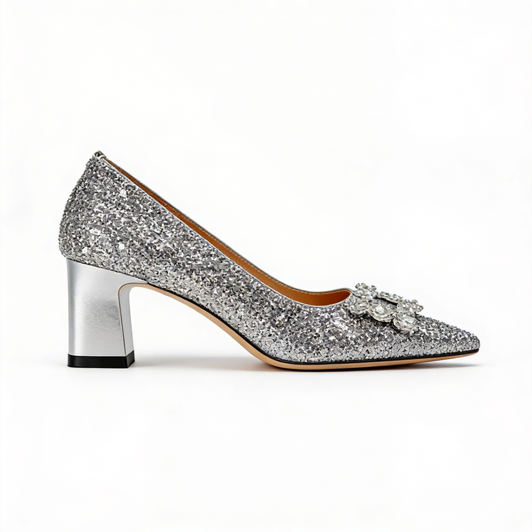 Magdalena | Orthopedic Glitter Heels