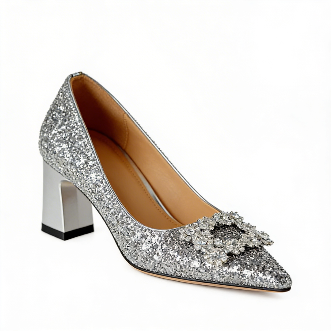 Magdalena | Orthopedic Glitter Heels