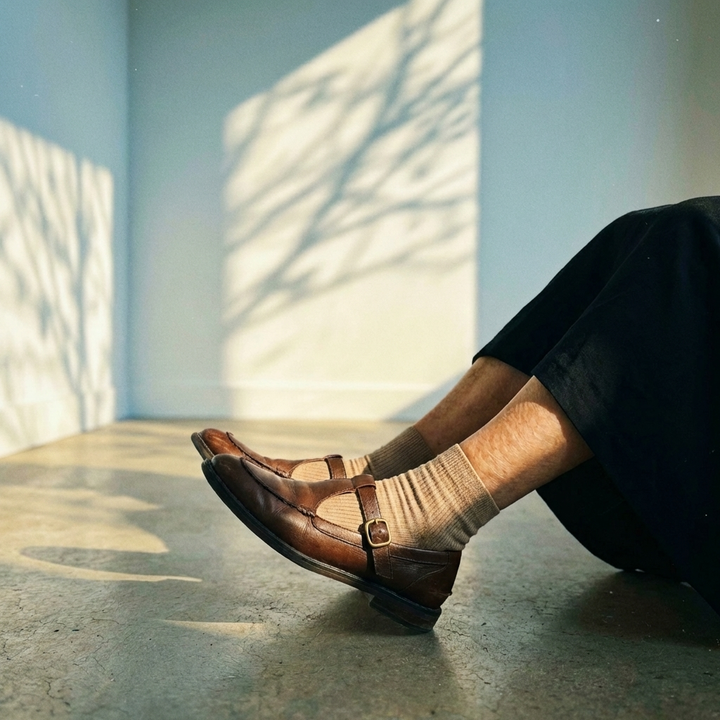 Zhelynne | Square-Toe Mary Jane Shoes with Orthopedic Support
