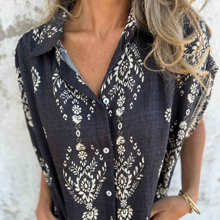 Seabreeze Boho Cotton-Linen Dress