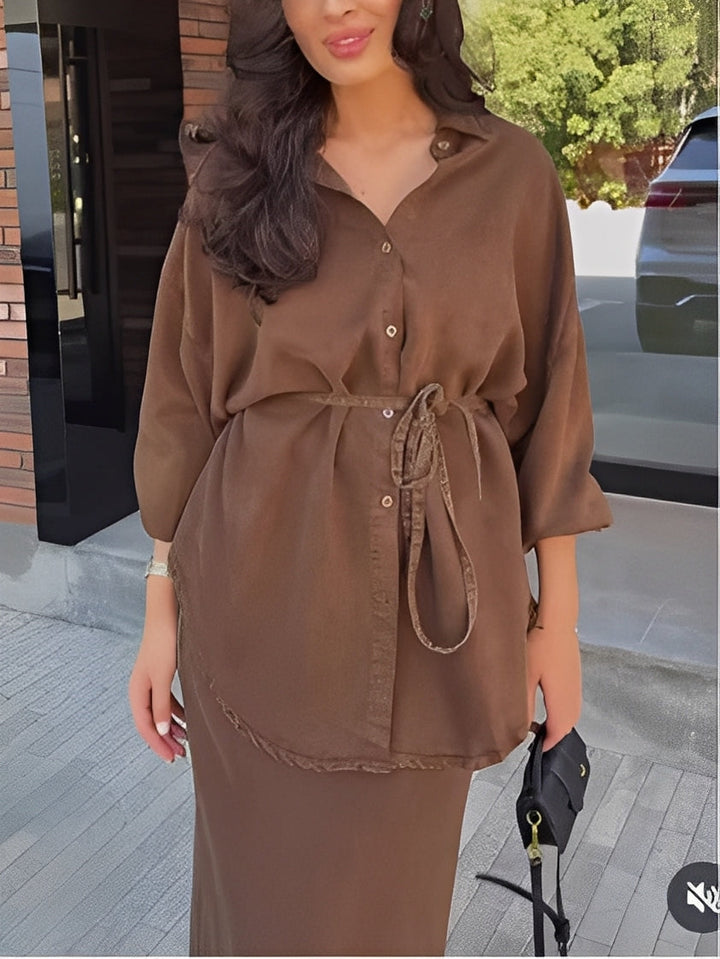 Radomira – set of a knotted blouse